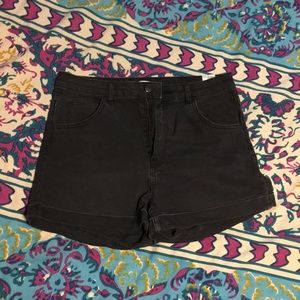 High wasted jean shorts